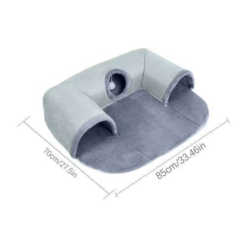 Cama plegable para gatos en forma de U lavable y extraíble para mascotas pequeñas 3
