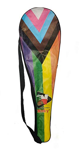 Image of Nalky Badminton Racket Set of 2 Pieces with 6 Colorfull Suttle.