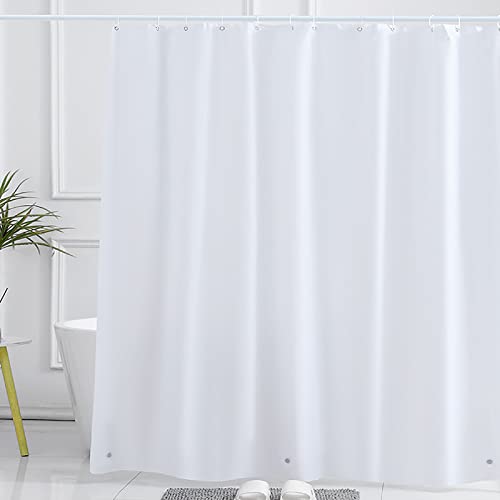 Resdenio Peva Waterproof Shower Curtain Liner - 72X72 Microfiber Shower Liner, Machine Washable & Hotel Quality, Shower Curtains For Bathroom With 3 Magnets And 12 Shower Curtain Hooks #TOP4