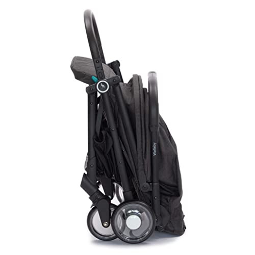 Urban Kanga Wallaby Buggy Klein Zusammenklappbar Reisebuggy mit Liegefunktion Leichter und Kompakter Kinderwagen (Grau Leinen)