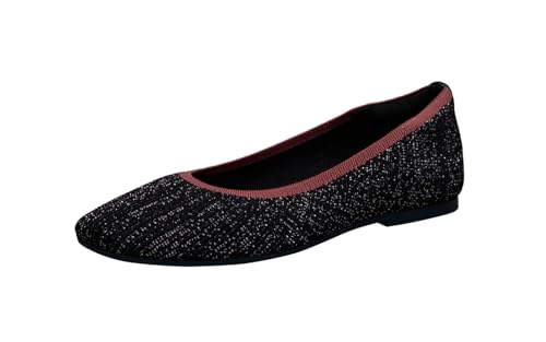 Image of Neeman's Metallic Square Flats for Women | Ballerinas & Slip On Casual Shoes| Comfortable & Flexiable