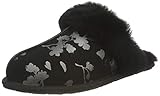 Ugg, Damenslipper Scuffette II, Blumenfolie in Schwarz, EU-Größe 36