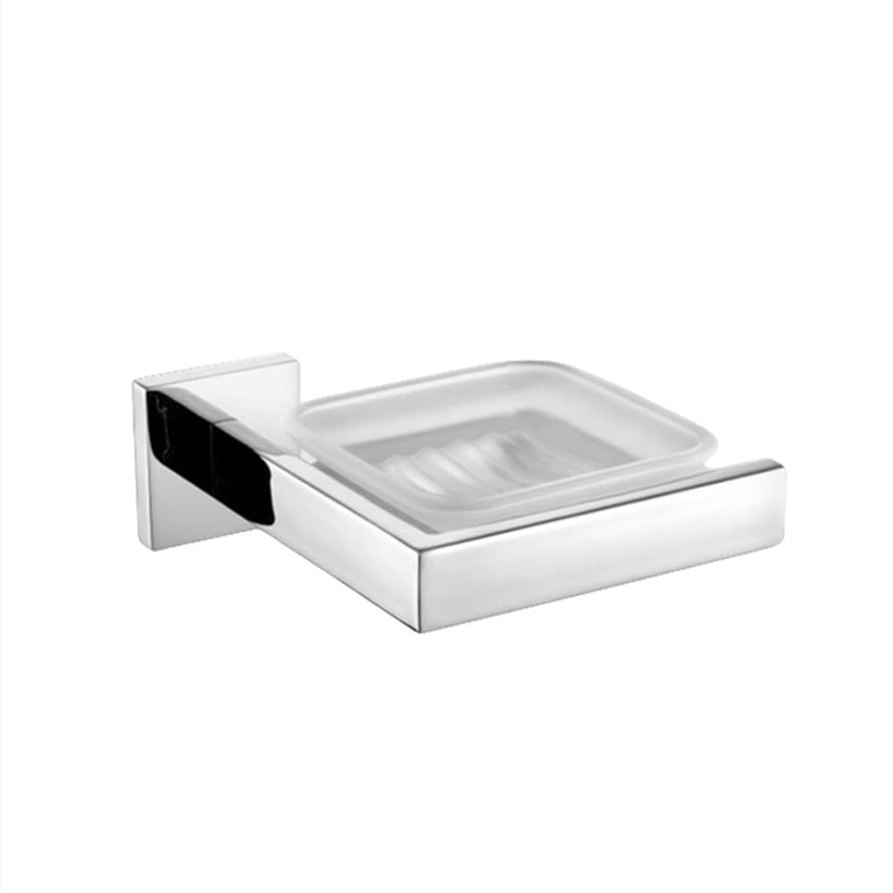 Matériel de salle de bain en acier inoxydable chrome poli avec porte-savon et barre
