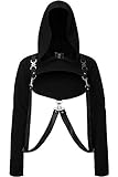 Killstar Kapuzenpullover - She's Magic Crop Hoodie XXL