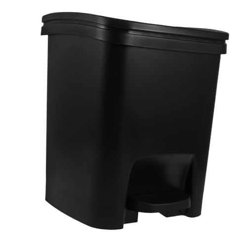 Caneca de basura con tapa y pedal para cocina y baño miniatura 1