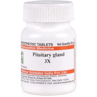 PITUITARY GLAND 3X Trituration Tablets (20 Grams) by WSICo. | Pack of 3 Bottles || Dr_ShopHomeo® Store
