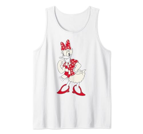 Débardeur Daisy Duck Disney de Noël coupe outline épurée pour femme