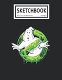  Sketchbook: Ghọstbusters Ghọst Bụsters Classic Slime Ghost Logo 110 Blank Pages with Size 8.5x11 for Drawing, Writing, Painting, Sketching or Doodling