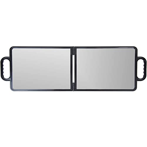 Large Folding Mirror With Double Handle - Rectangular Folded Handheld Mirror With Handles - Haircut Mirror - Salon Mirror #TOP2