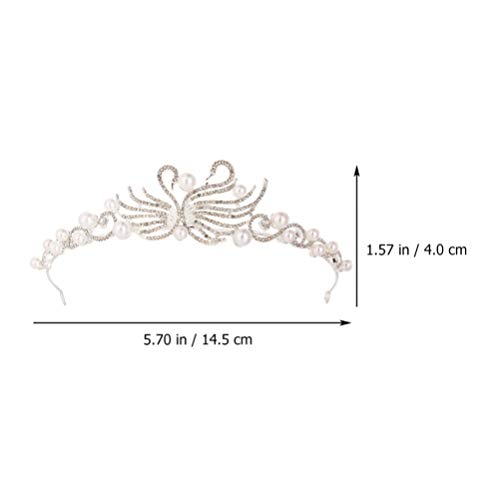 Coroas de argola de cabelo Queen da Frcolor Swan Crowns Acessórios de cabelo para aniversário de cas