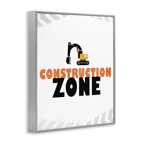 Tableau Construction Zone Stupell Industries giclée blanche 35 cm - 4