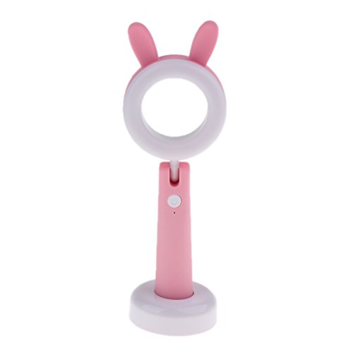 Preisvergleich Produktbild F Fityle USB Ladehaustier LED Kindertiernachtlicht Dimmable Für Das Lesestudieren - Rosa