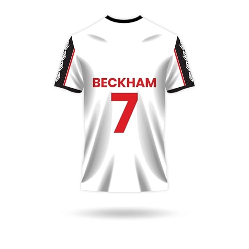 LOOPSTITCH Beckham Jersey Manchester United Team Jersey Number 7
