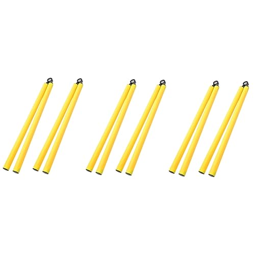 6 Pcs Football Training Rod Folding Soccer Sign Soccer Agility Training Tool Soccer Drill Equipment Hurdling Training Poles for Training Football Supplies Football Tool