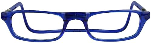 Clic Magnetic Reading Glasses, Computer Readers, Replaceable Lens, Adjustable Temples, Original (Small-Medium Size)