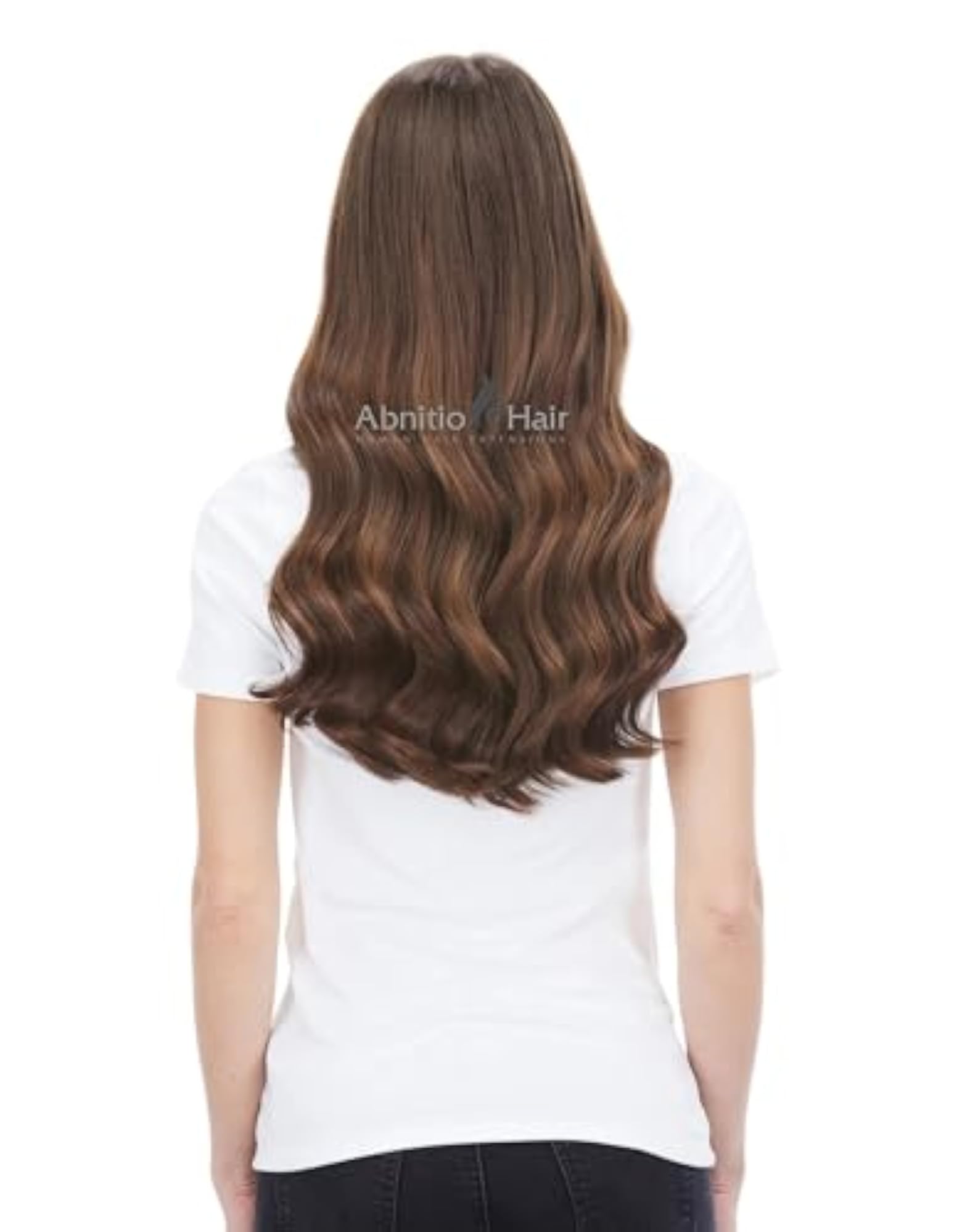 Human Clip In Volumizer 4 100g 20 inch Chocolate Brown