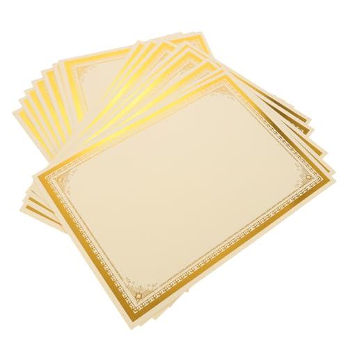 Papier Certificat A4 Doré pour Écoles et Bénévoles | Célébrez la Réussite avec Mikikit 250g
