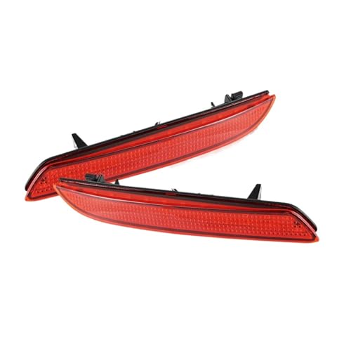2Pcs LED Tail Red Rear Bumper Reflector Light Lamp Stop Fog Brake Light Compatible With Honda CR-V,STEPWGN-RG FIT Acura TSX 2012-2014(2pcs RED LENS)