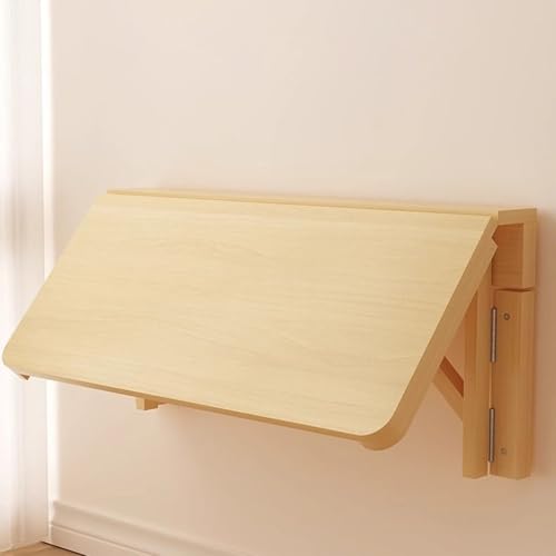 Bureau mural pliant en bois pour travailler sans encombrer