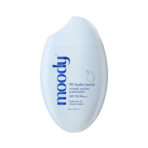Image of Moody Hydro Burst Combo | Hydrating Moisturizer & SPF 50 Sunscreen | UVA /UVB Protection | Essential Skincare Combo | Non-Greasy | Hydrate, Shield, Refresh | Suitable for All Skin Types |