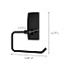 Command Toilet Paper Holder Matte Black with Water Resistant Command Strips, Rust Resistant Bathroom Organizer