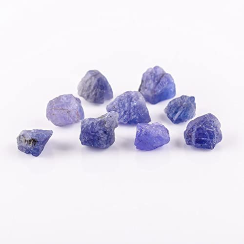 50 Carats Natural Raw Blue Tanzanite Crystals, Rough Gemstones For Jewelry Making, Wire Wrapping, Chakra Healing Stones, Loose Wholesale Lot, Raw Crystals, Diy Jewelry Making Supplies #TOP3