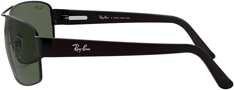 Óculos de Sol Ray-Ban Retangular Esportivo, Tamanho 64 Óculos de Sol Ray-Ban Retangular Esportivo, Tamanho 64