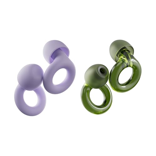 Loop Earplugs, coffret Au Quotidien (lot de deux) – Quiet 2 + Engage 2 | Bouchons d’oreille réutilisables pour le sommeil, la concentration, la sensibilité au bruit