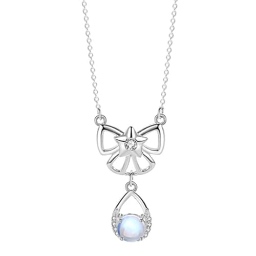 Collier Horoscope en Argent Moonstone Cadeau d'Anniversaire Idéal Petite Amie