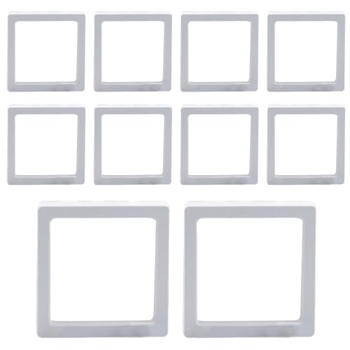 Cadre Flottant 3D Pour Bijoux,boîte À Bijoux Flottante 3D - 10 Pièces 3D Boîte Flottante Vitrine De Bijoux | Étui D'organisation Pour Objets De Collection Pour La Maison Et L'entreprise Pour Boucles D