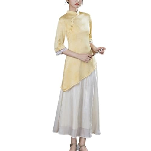 Vêtements élégants et robe Cheongsam haut de gamme pour femme moderne
