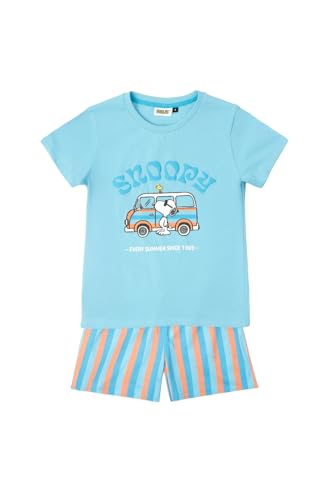 PEANUTS Pijama Manga Corta Snoopy Van para Niño