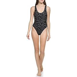 Calvin Klein Standard Racerback Removable Cups One Piece Swimsuit
