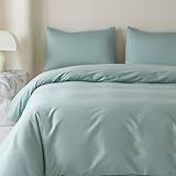 HeimenAogo Juego de funda de edredón de algodón egipcio, 3 piezas