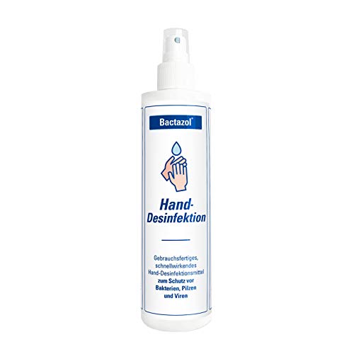 Bactazol Handdesinfektionsmittel 250ml - Schnellwirkendes Desinfektionsmittel für die Hände - Desinfektionsspray Schutz vor Viren, Bakterien & Pilzen - Händedesinfektionsmittel