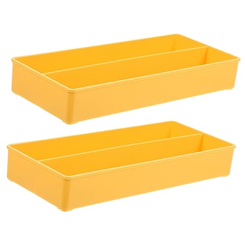 Caja organizadora de monedas Angoily 2 piezas plástico amarillo miniatura 1