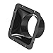 uxcell Black Duct Connector Square Flange ABS Plastic Air Outlet Inlet Adaptor for 3.94Inch Dia Hose