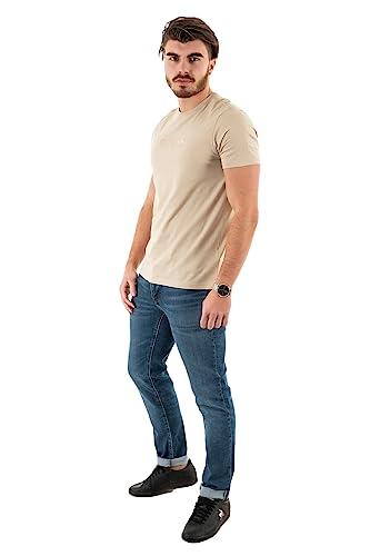 GUESS SS Classic T-Shirt en coton Pima de style classique pour homme