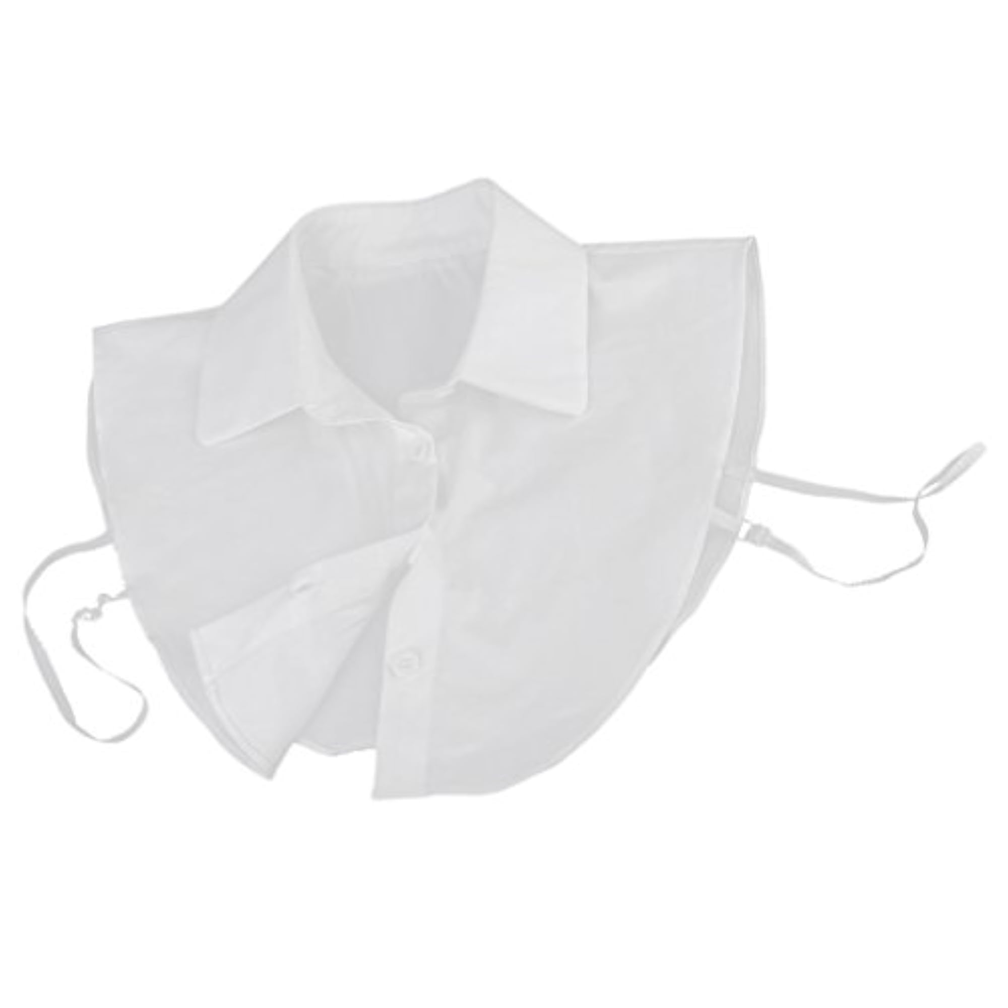Women's Detachable White Half Shirt Blouse Collar