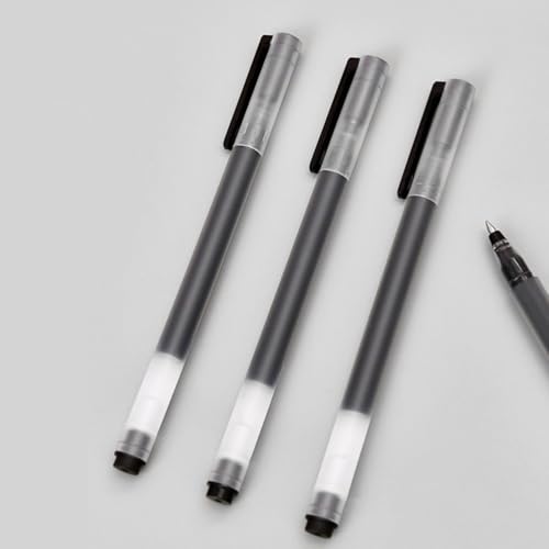 10 bolígrafos gel roller negro tinta líquida 0.5mm miniatura 7