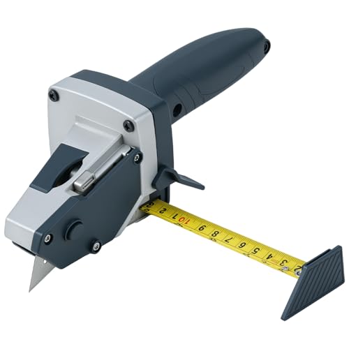 QWORK Board Cutting Tool, Board Cutter with 16 Feet Tape Measure & 5 Cutter for Measure and Mark Wood