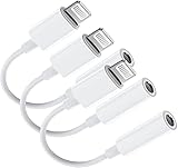 [Apple MFi Certified] for iPhone Headphone Jack Adapter, 3 Pack Lightning to 3.5mm Earphone AUX Stereo Connector Compatible with iPhone 12/11/XS/XR/X 8 7/iPad, iPod, Support Music Control + Calling