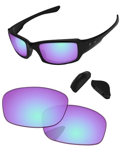 Image of Replacement Lenses & Nose Pads for Oakley Fives Squared(4+1) OO9238 54mm - Precise Fit, UV Block, Impact Resistant