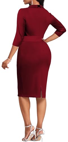 Image of Women's Vintage Pencil Dress Wear to Work