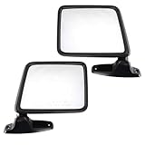 Kool Vue SET-FD18R Mirror Set of 2 Paddle Type Passenger & Driver Side RH LH Plastic Primered Manual folding