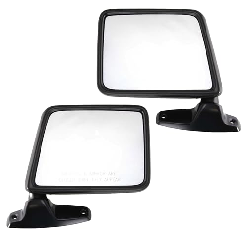 Kool Vue Driver & Passenger Side Mirrors for Ford Ranger 1983-1992, Bronco II 1984-1990, Manual Glass, 5x7-inch