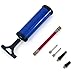 Luwint Ball Pump Manual Portable - Hand Blower Air Pumper for Soccer Basketball Volleyball Balloon, Sport Balls Inflator Pumping with 2 Needles 2 Nozzle 1 Extension Hose