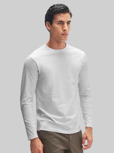 Image of XYXX Men's Solid Cotton T-Shirt | Round Neck Tshirt | Full Sleeves | Solid-Regular Fit Tshirt for Men