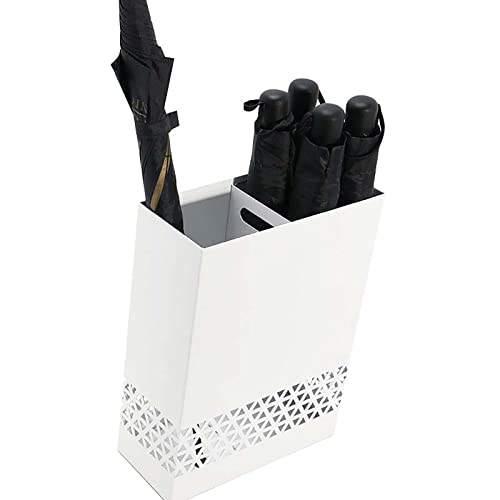 Porte-parapluies pour parapluies longs et courts blanc géométrique