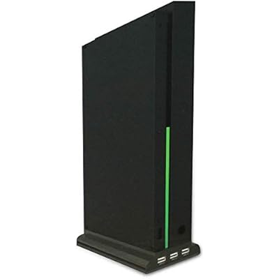 OSTENT 3 Cooling Fans Cooler 3 USB Ports Vertical Stand for Xbox One X Console
